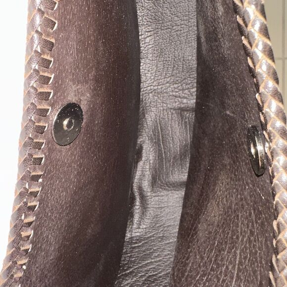 NEW Handmade Dyed Cowhide Leather Cossbody Purse Steer Cow Western Texas Univ - Picture 6 of 14